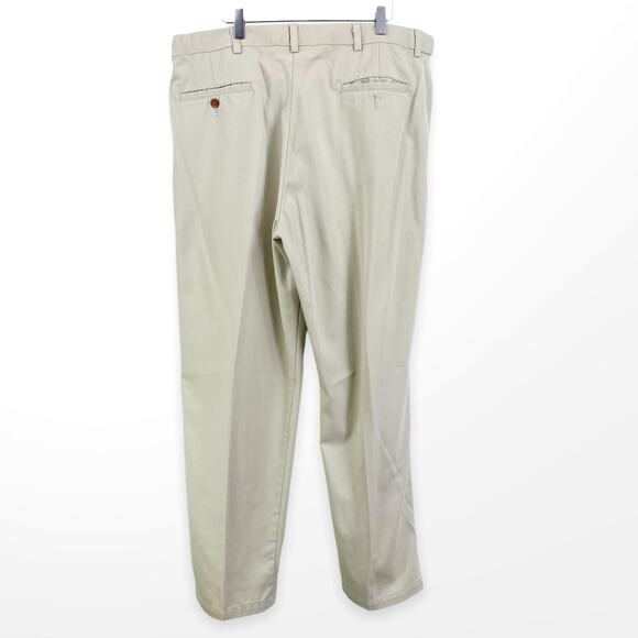 FARAH Tan Cotton Straight Leg Khaki Pants - Picture 4 of 12